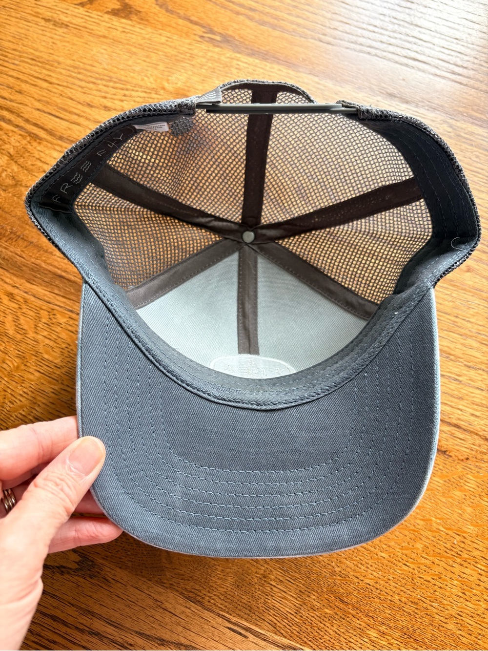 New without tags Free Fly Men’s SnapBack' Light Bluish- Gray Camo Trucker Hat - Picture 5 of 8